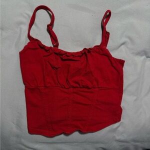 red hollister tanktop